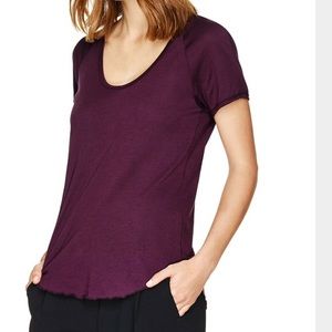 Wilfred Burgundy Tandis Tee